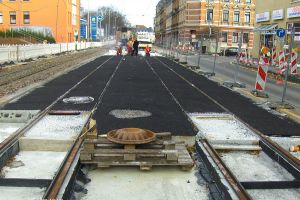 Kirchner Gussasphalt, Straßen- und Tiefbau GmbH - Referenzen Gussasphaltverlegung - Gleisbau