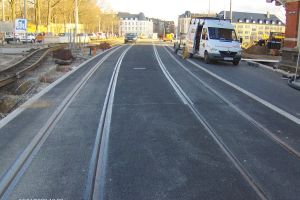Kirchner Gussasphalt, Straßen- und Tiefbau GmbH - Referenzen Gussasphaltverlegung - Gleisbau